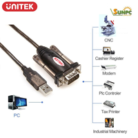 Cáp chuyển đổi USB sang RS232 - Unitek Y-105 Chính hãng