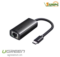 Cáp chuyển đổi USB Type-C 3.1 to Lan Gigabit 10/100Mbps Ugreen 15633 cao cấp