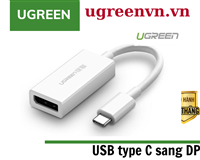 Cáp chuyển đổi USB Type-C to Displayport (Female) Ugreen 40372 chính hãng