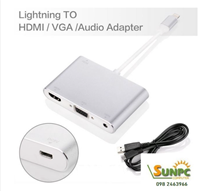 Cáp chuyển lightning to HDMIVGACVBS + audio P38P002S