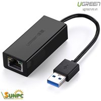 Cáp chuyển USB 3.0 to Lan hỗ trợ 10/100/1000 Mbps Ugreen 20256 cao cấp