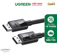 Cáp Displayport 1.4 dài 3m hỗ trợ 8K@60Hz 4K@240Hz chính hãng Ugreen 80393 cao cấp