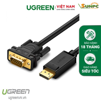 Cáp Displayport to VGA dài 1,5m chính hãng Ugreen 10247 cao cấp