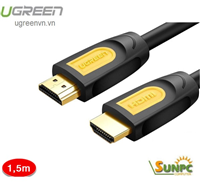 Cáp HDMI 1,5M hỗ trợ 3D full HD 4Kx2K chính hãng Ugreen 10128 cao cấp