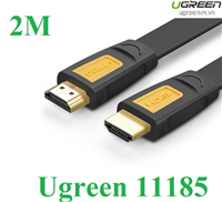 Cáp HDMI 2M sợi dẹt hỗ trợ 4Kx2K chính hãng Ugreen 11185 cao cấp