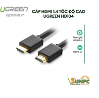 Cáp HDMI dài 1M cao cấp hỗ trợ Ethernet + 4k 2k HDMI chính hãng Ugreen 10106