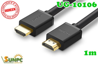 Cáp HDMI dài 1M cao cấp hỗ trợ Ethernet + 4k 2k HDMI chính hãng Ugreen 10106