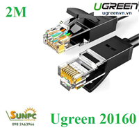 Cáp mạng đúc sẵn CAT6 UTP 26AWG tròn dài 2m Ugreen 20160