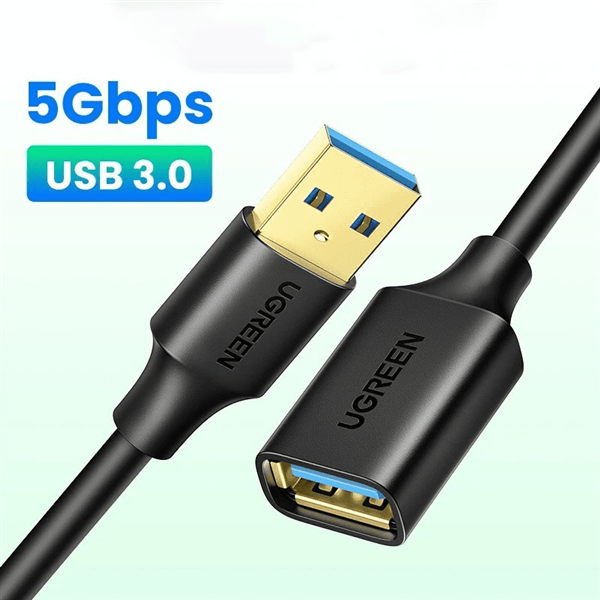 Cáp nối dài USB 3.0 dài 1,5m âm dương Ugreen 30126 chính hãng