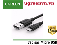 Cáp sạc micro USB dài 2m chính hãng Ugreen 60138 cao cấp