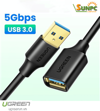Cáp USB 3.0 nối dài 5m âm dương chính hãng Ugreen 90722 cao cấp