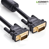 Cáp VGA 3+6C dài 2M cho Màn Hình, Máy Chiếu Chính Hãng Ugreen 11646 Cao Cấp