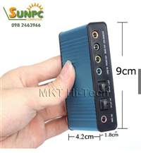 Card âm thanh box 5.1 USB 6CH + Optical audio, Bộ chuyển USB sang loa 5.1 có cổng optical