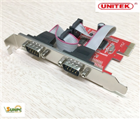 Card PCI-E to 2 RS232 Unitek Y-7504 Moschip MCS9922