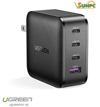 Củ sạc nhanh 100W GaN Nexode 4 cổng, 3 USB Type-C và 1 USB Type-A Hỗ trợ QC4+, PD3.0 Ugreen 40737