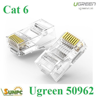 Đầu bấm mạng Cat6 mạ vàng 50c/hộp Ugreen 50962 cao cấp