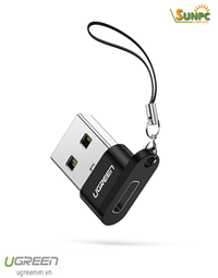 Đầu chuyển đổi USB Type-A sang Type-C hỗ trợ sạc nhanh 18w, dữ liệu Ugreen 50568 cao cấp