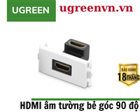 Hạt Wallplate HDMI âm tường bẻ góc 90 độ Ugreen 20318 cao cấp