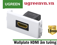 Hạt Wallplate HDMI âm tường cao cấp Ugreen 20317 chính hãng