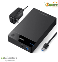 Hộp đựng ổ cứng 3.5 inch Sata/USB 3.0 hỗ trợ 16TB chính hãng Ugreen 50422 cao cấp