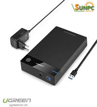 Hộp đựng ổ cứng 3,5 inch Sata/ USB 3.0 hỗ trợ 16TB Ugreen 50423 cao cấp