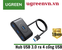 Hub USB 3.0 ra 4 cổng dài 50cm chính hãng Ugreen 20290 cao cấp