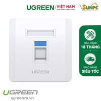 Mặt Wall Plate 1 cổng mạng âm tường Ugreen 80180 cao cấp